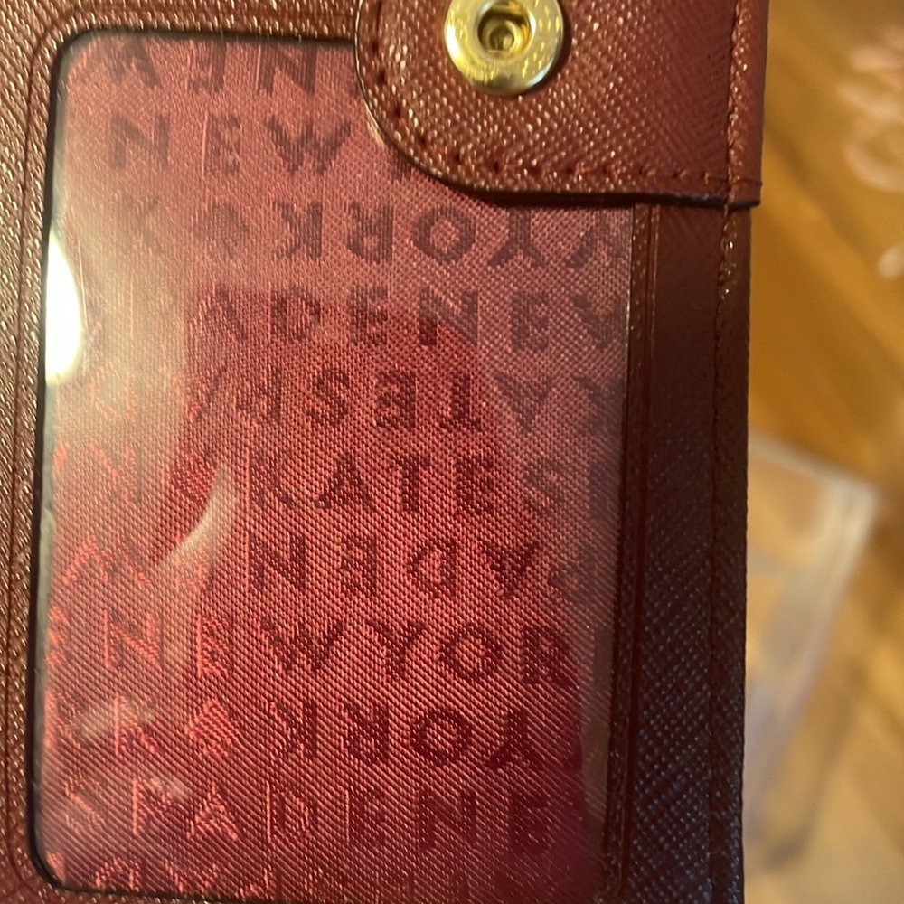 EUC Kate Spade Burgundy Wallet - Picture 9 of 9